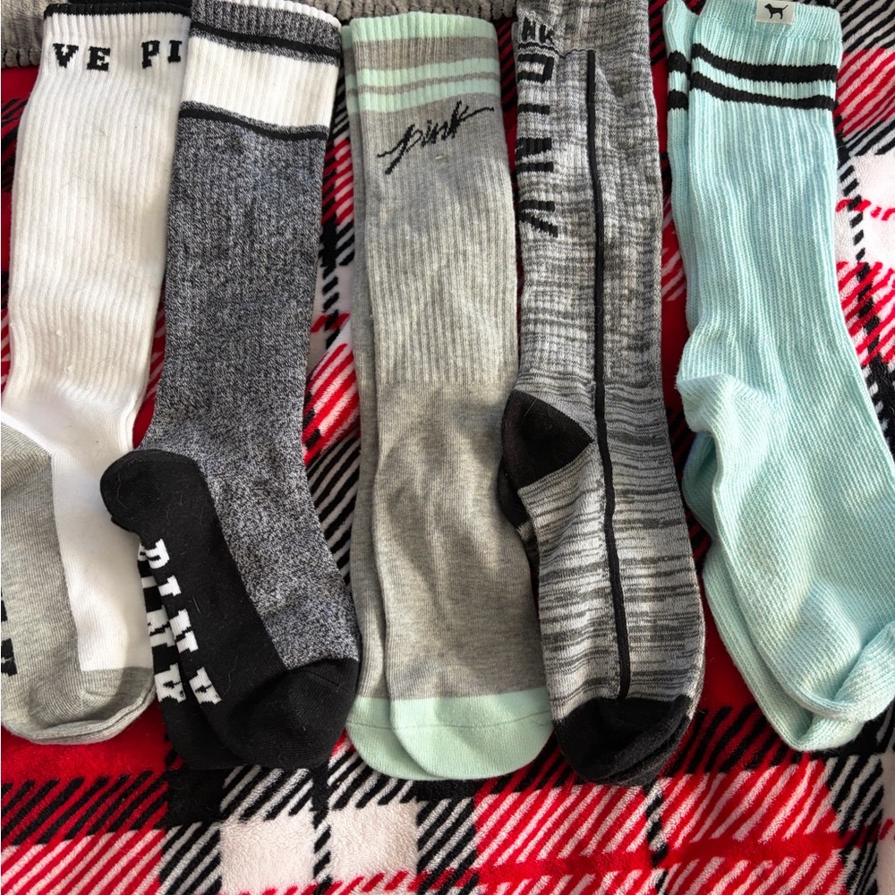 PINK Victoria's Secret Crew OR  Knee Casual Socks